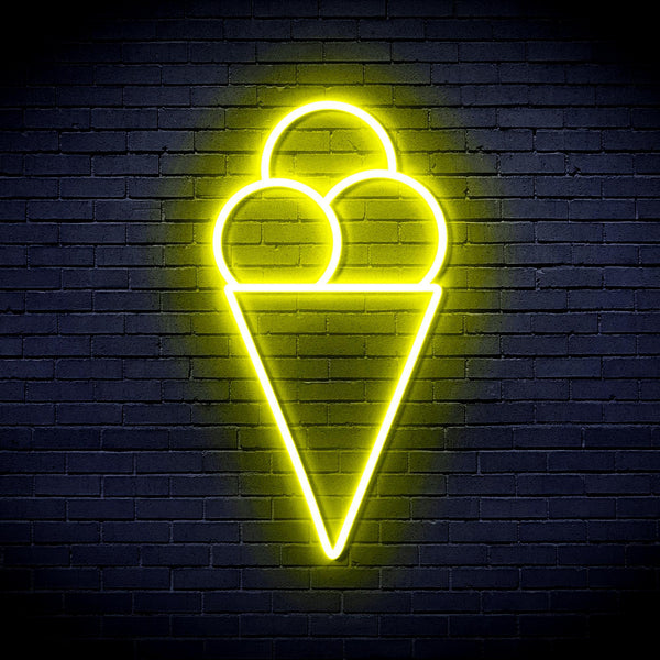 ADVPRO Ice-cream Ultra-Bright LED Neon Sign fnu0421 - Yellow