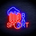 ADVPRO Sport Bar with Beer Mug Ultra-Bright LED Neon Sign fnu0422 - Blue & Red