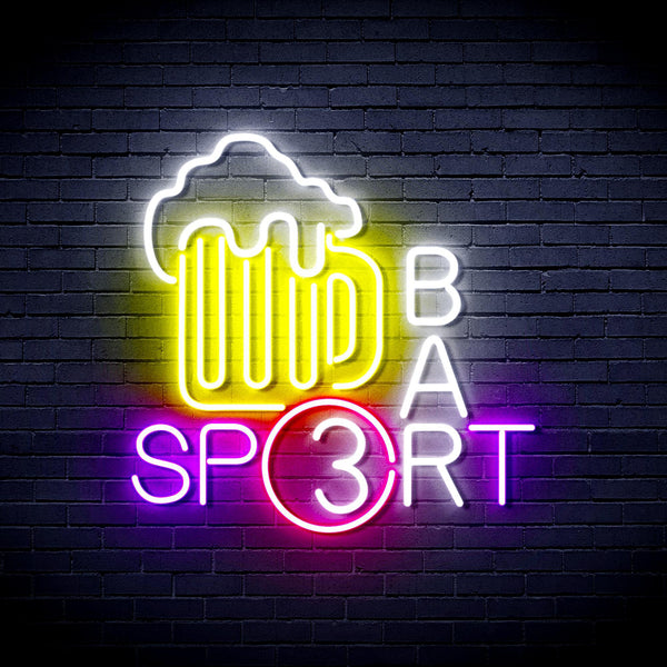ADVPRO Sport Bar with Beer Mug Ultra-Bright LED Neon Sign fnu0422 - Multi-Color 1