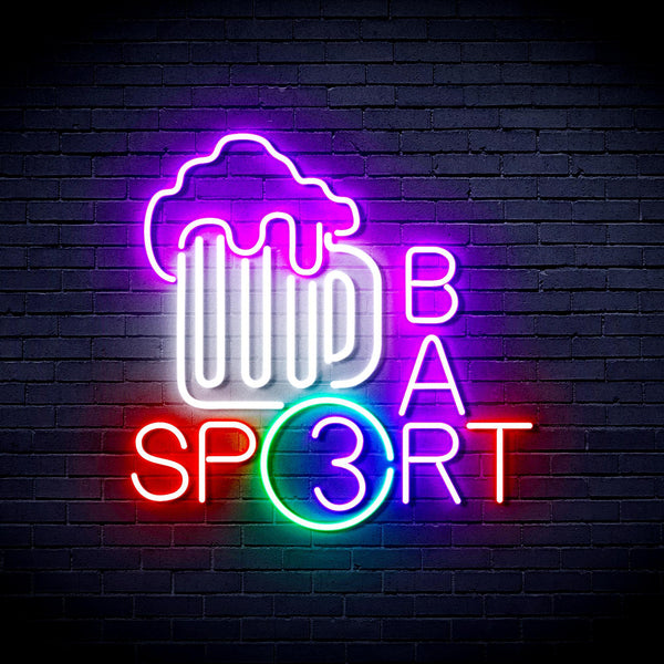 ADVPRO Sport Bar with Beer Mug Ultra-Bright LED Neon Sign fnu0422 - Multi-Color 4