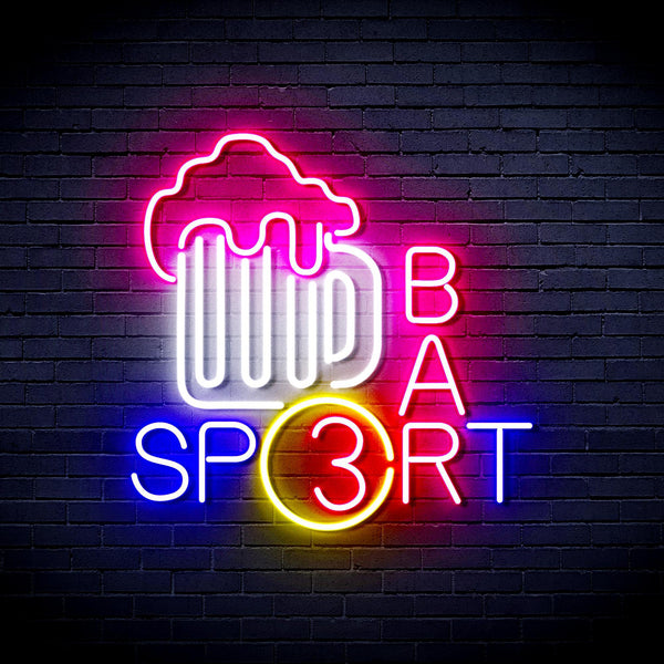ADVPRO Sport Bar with Beer Mug Ultra-Bright LED Neon Sign fnu0422 - Multi-Color 5