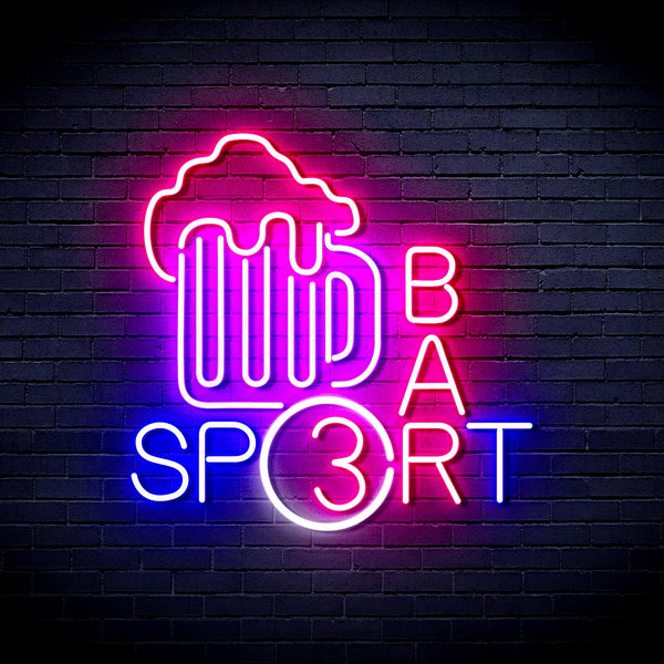 ADVPRO Sport Bar with Beer Mug Ultra-Bright LED Neon Sign fnu0422 - Multi-Color 7