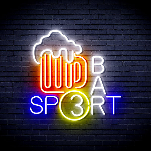 ADVPRO Sport Bar with Beer Mug Ultra-Bright LED Neon Sign fnu0422 - Multi-Color 8