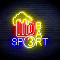 ADVPRO Sport Bar with Beer Mug Ultra-Bright LED Neon Sign fnu0422 - Multi-Color 9