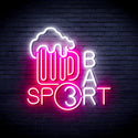 ADVPRO Sport Bar with Beer Mug Ultra-Bright LED Neon Sign fnu0422 - White & Pink