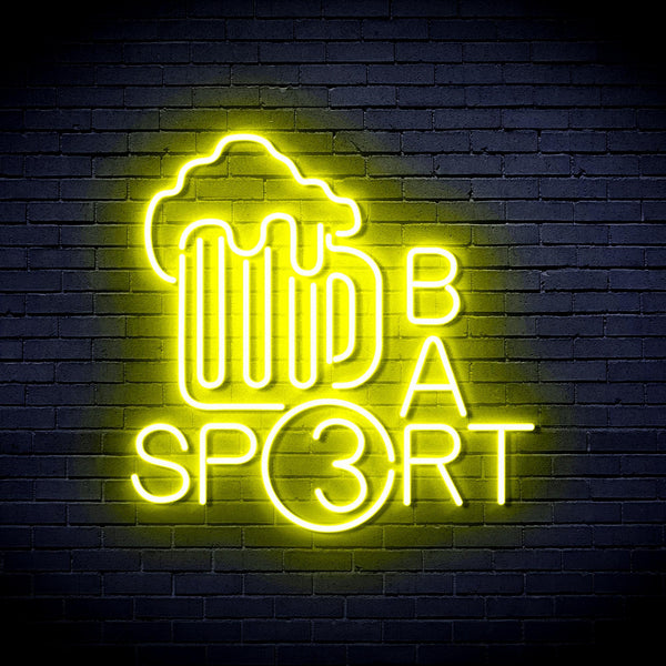 ADVPRO Sport Bar with Beer Mug Ultra-Bright LED Neon Sign fnu0422 - Yellow