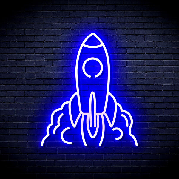 ADVPRO Rocket Ultra-Bright LED Neon Sign fnu0423 - Blue