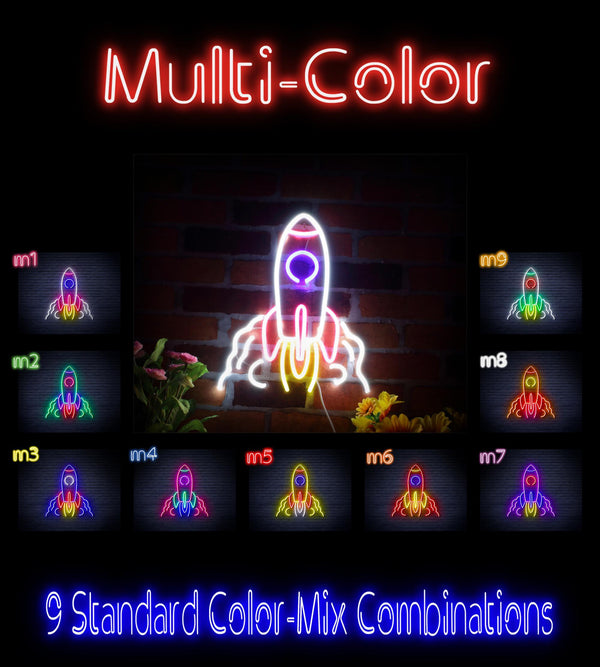 ADVPRO Rocket Ultra-Bright LED Neon Sign fnu0423 - Multi-Color