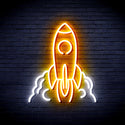 ADVPRO Rocket Ultra-Bright LED Neon Sign fnu0423 - White & Golden Yellow