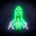 ADVPRO Rocket Ultra-Bright LED Neon Sign fnu0423 - White & Green