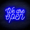 ADVPRO We 're Open Ultra-Bright LED Neon Sign fnu0424 - Blue