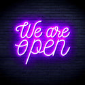 ADVPRO We 're Open Ultra-Bright LED Neon Sign fnu0424 - Purple