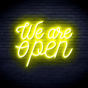 ADVPRO We 're Open Ultra-Bright LED Neon Sign fnu0424 - Yellow