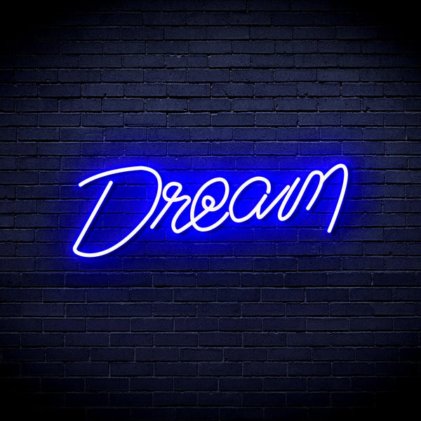 ADVPRO The Dream is Real Ultra-Bright LED Neon Sign fnu0425 - Blue