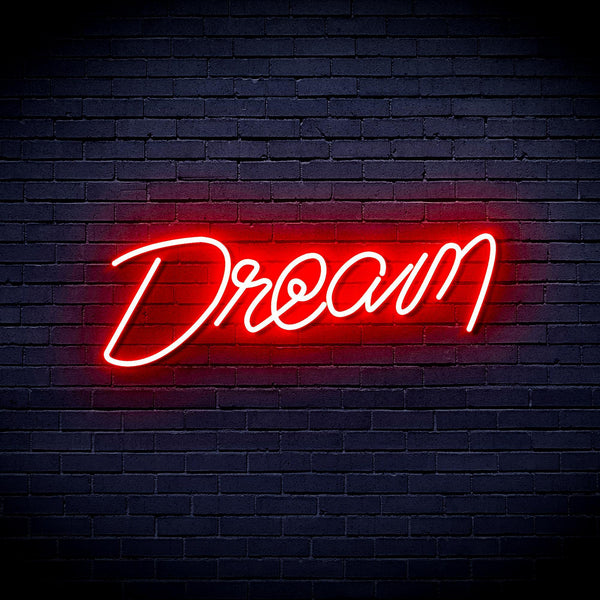 ADVPRO The Dream is Real Ultra-Bright LED Neon Sign fnu0425 - Red