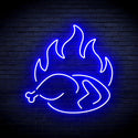 ADVPRO Chicken Shop Restaurant with Flame Ultra-Bright LED Neon Sign fnu0426 - Blue