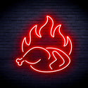ADVPRO Chicken Shop Restaurant with Flame Ultra-Bright LED Neon Sign fnu0426 - Red