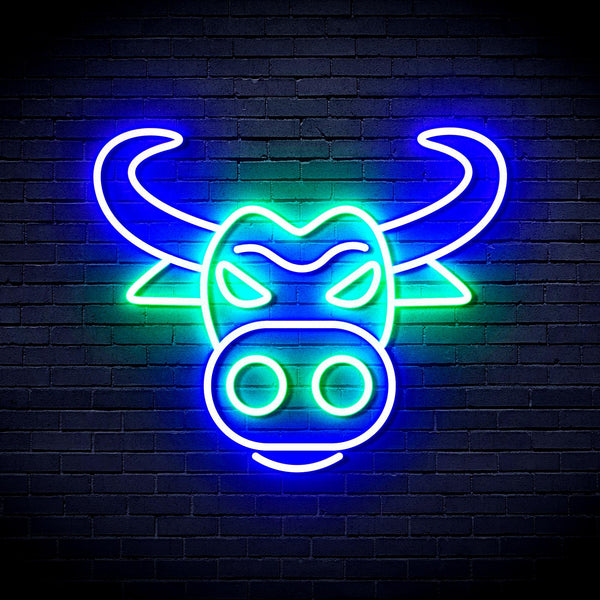 ADVPRO OX Year Ultra-Bright LED Neon Sign fnu0427 - Green & Blue