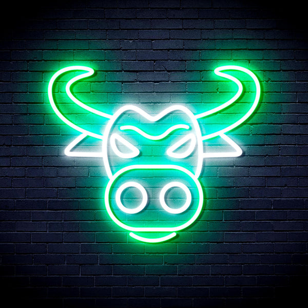 ADVPRO OX Year Ultra-Bright LED Neon Sign fnu0427 - White & Green
