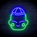 ADVPRO Chinese New Year Child Boy Ultra-Bright LED Neon Sign fnu0428 - Green & Blue