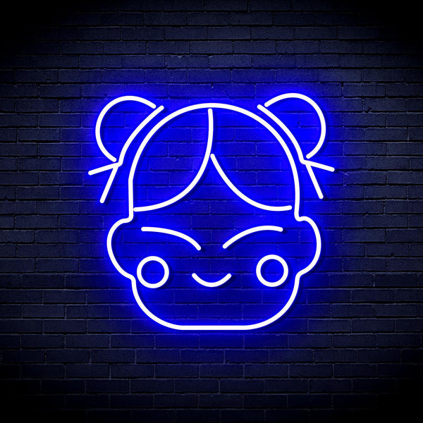 ADVPRO Chinese New Year Child Girl Ultra-Bright LED Neon Sign fnu0429 - Blue