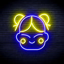 ADVPRO Chinese New Year Child Girl Ultra-Bright LED Neon Sign fnu0429 - Blue & Yellow