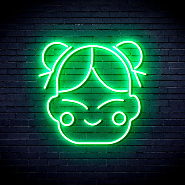 ADVPRO Chinese New Year Child Girl Ultra-Bright LED Neon Sign fnu0429 - Golden Yellow