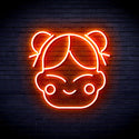 ADVPRO Chinese New Year Child Girl Ultra-Bright LED Neon Sign fnu0429 - Orange