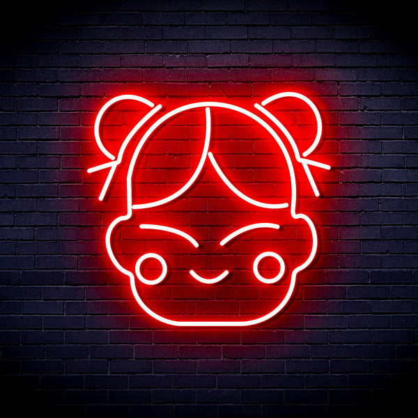 ADVPRO Chinese New Year Child Girl Ultra-Bright LED Neon Sign fnu0429 - Red