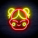 ADVPRO Chinese New Year Child Girl Ultra-Bright LED Neon Sign fnu0429 - Red & Yellow