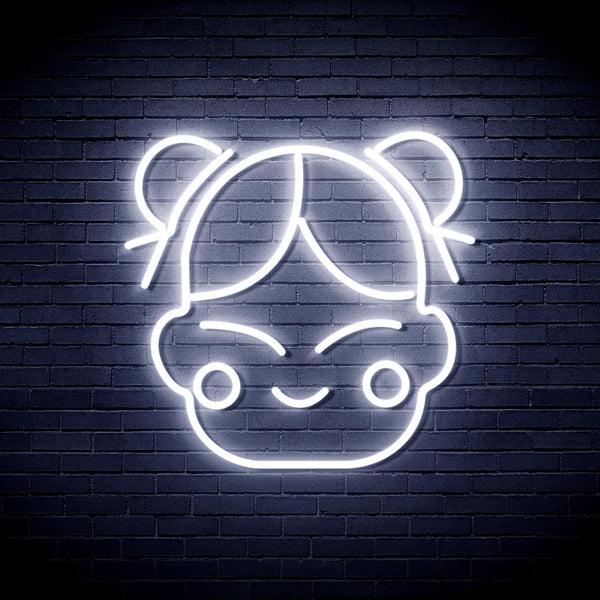 ADVPRO Chinese New Year Child Girl Ultra-Bright LED Neon Sign fnu0429 - White