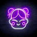 ADVPRO Chinese New Year Child Girl Ultra-Bright LED Neon Sign fnu0429 - White & Purple