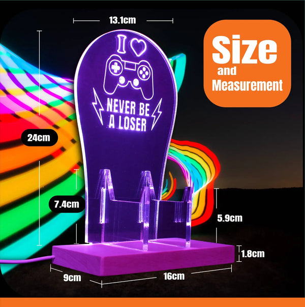 ADVPRO Girl – hit highest score Personalized Gamer LED neon stand hgA-p0014-tm - Size