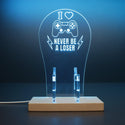 ADVPRO I Love Game, Never Be a Loser Gamer LED neon stand hgA-j0001 - Sky Blue