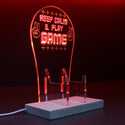 ADVPRO Keep Calm and Play Game Gamer LED neon stand hgA-j0004 - Red