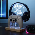 ADVPRO Fireball - Crush the Highest Point Gamer LED neon stand hgA-j0005 - White