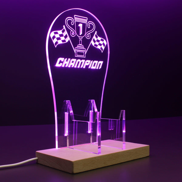 ADVPRO Be the First Champion Gamer LED neon stand hgA-j0007 - Purple
