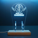 ADVPRO Your Brain Fully Charged Gamer LED neon stand hgA-j0008 - Sky Blue