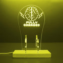 ADVPRO Your Brain Fully Charged Gamer LED neon stand hgA-j0008 - Yellow