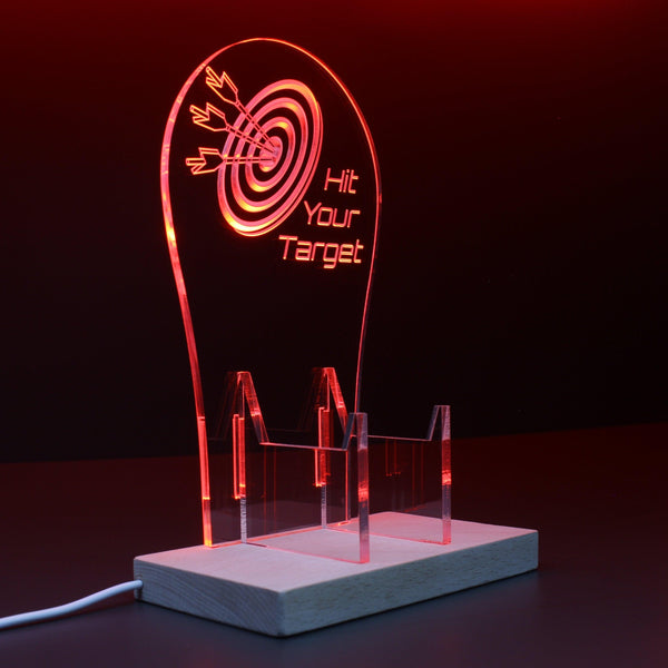 ADVPRO Hit Your Target Gamer LED neon stand hgA-j0010 - Red