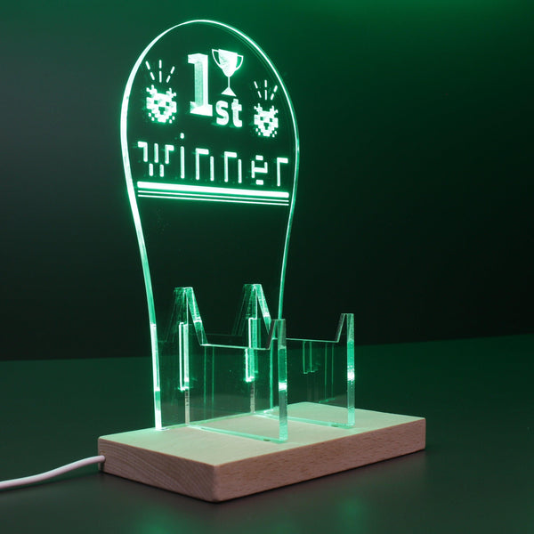 ADVPRO 1st Winner with Monster Icons Gamer LED neon stand hgA-j0011 - Green