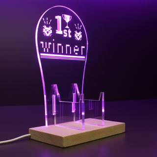 ADVPRO 1st Winner with Monster Icons Gamer LED neon stand hgA-j0011 - Purple
