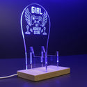 ADVPRO Girl - Hit Highest Score Gamer LED neon stand hgA-j0014 - Blue