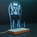 ADVPRO Girl - Hit Highest Score Gamer LED neon stand hgA-j0014 - Sky Blue