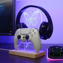 ADVPRO Beautiful Butterfly with Surrounding Stars Gamer LED neon stand hgA-j0015 - Blue