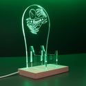 ADVPRO Skull Hand with Broken Heart Gamer LED neon stand hgA-j0023 - Green