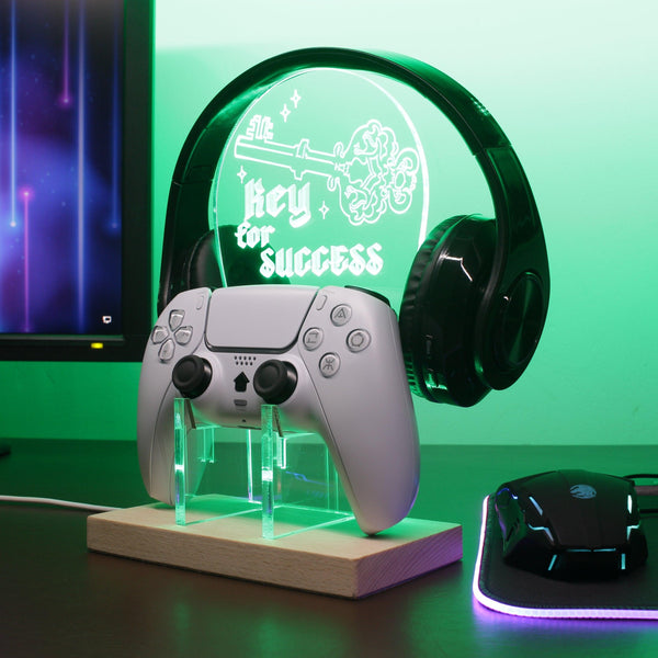 ADVPRO Key for Success Gamer LED neon stand hgA-j0025 - Green