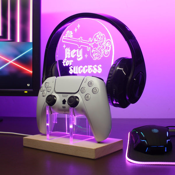 ADVPRO Key for Success Gamer LED neon stand hgA-j0025 - Purple