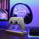 ADVPRO Oops! Go Girl! Gamer LED neon stand hgA-j0026 - Blue