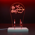 ADVPRO Oops! Go Girl! Gamer LED neon stand hgA-j0026 - Red